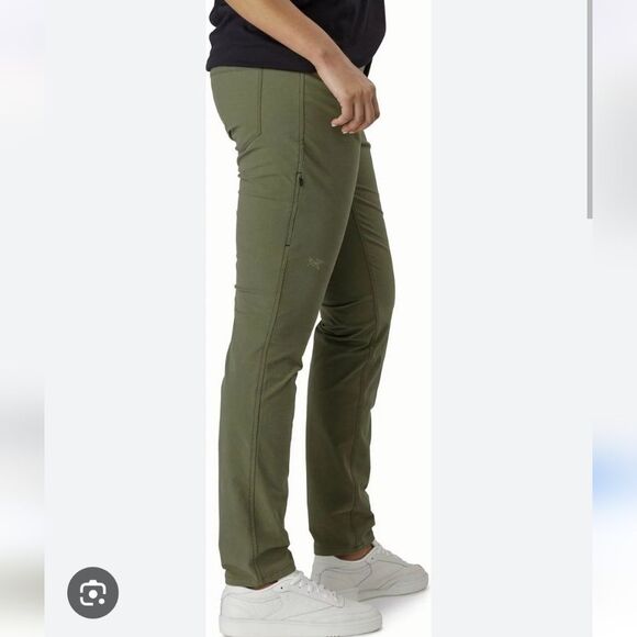 Arc'teryx Levon Women's Hiking Pants Size 10 In Army Green - Picture 1 of 15